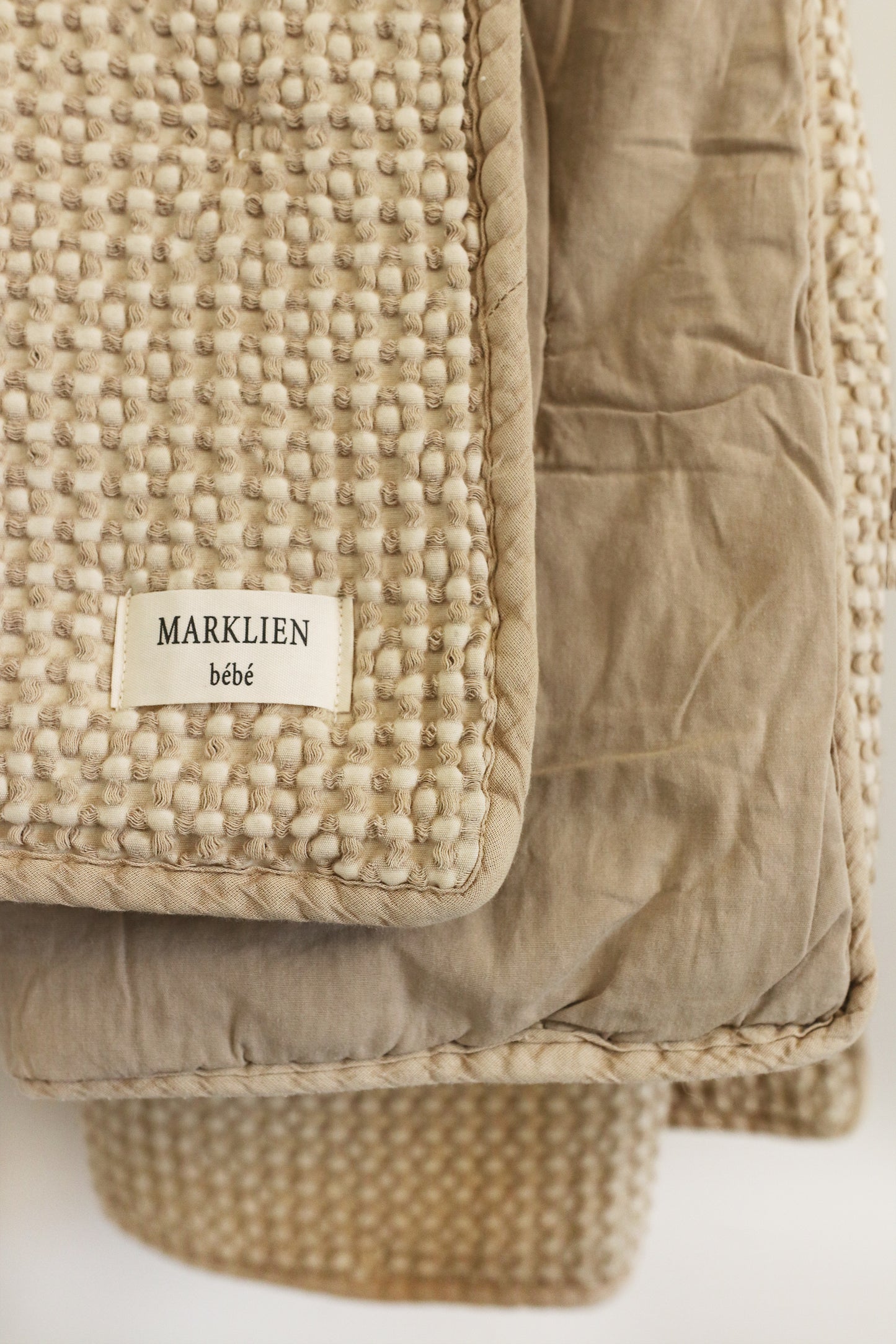 Waffle Comforter Tan