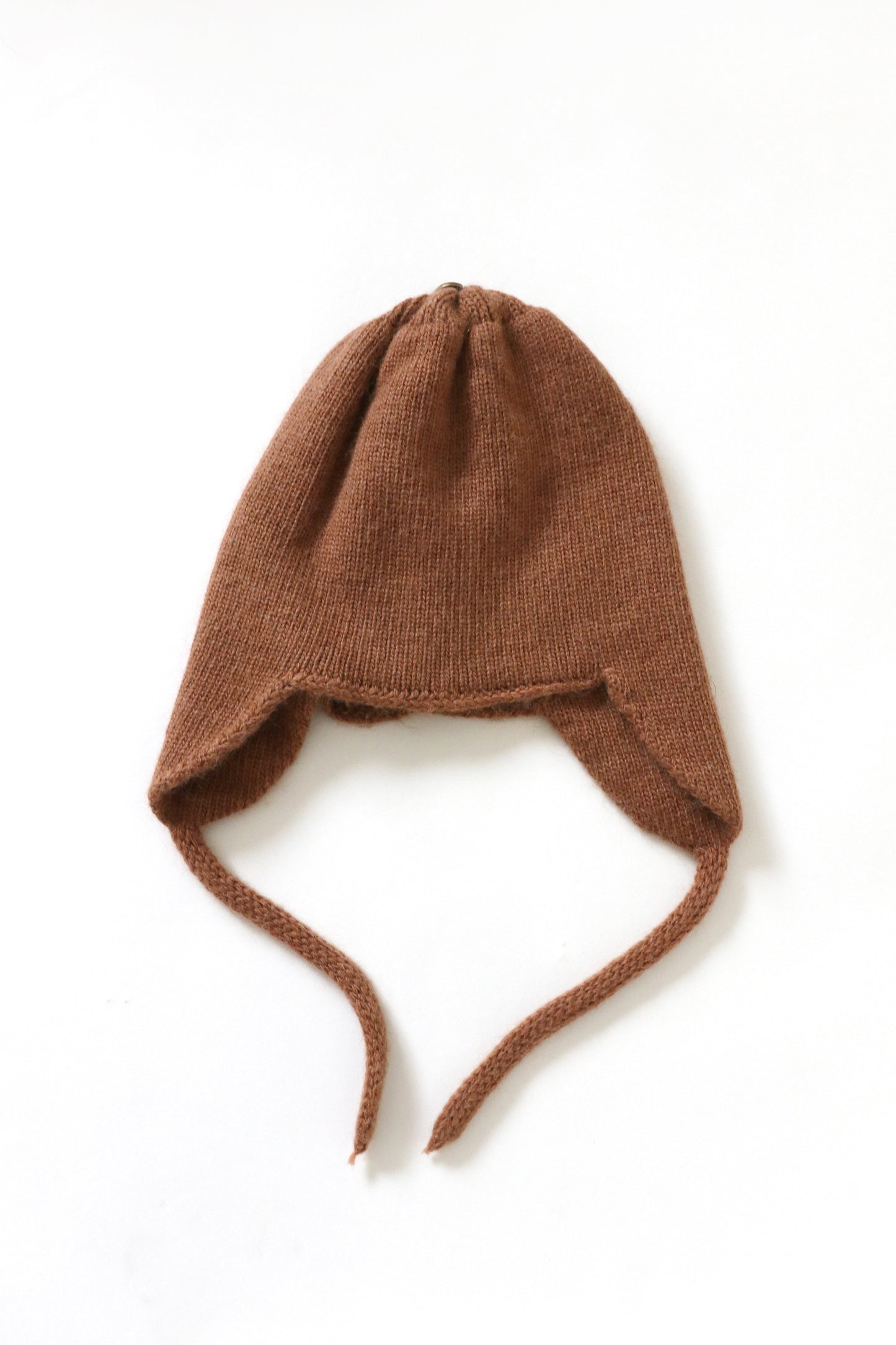 Hat and Mittens wool set Walnut