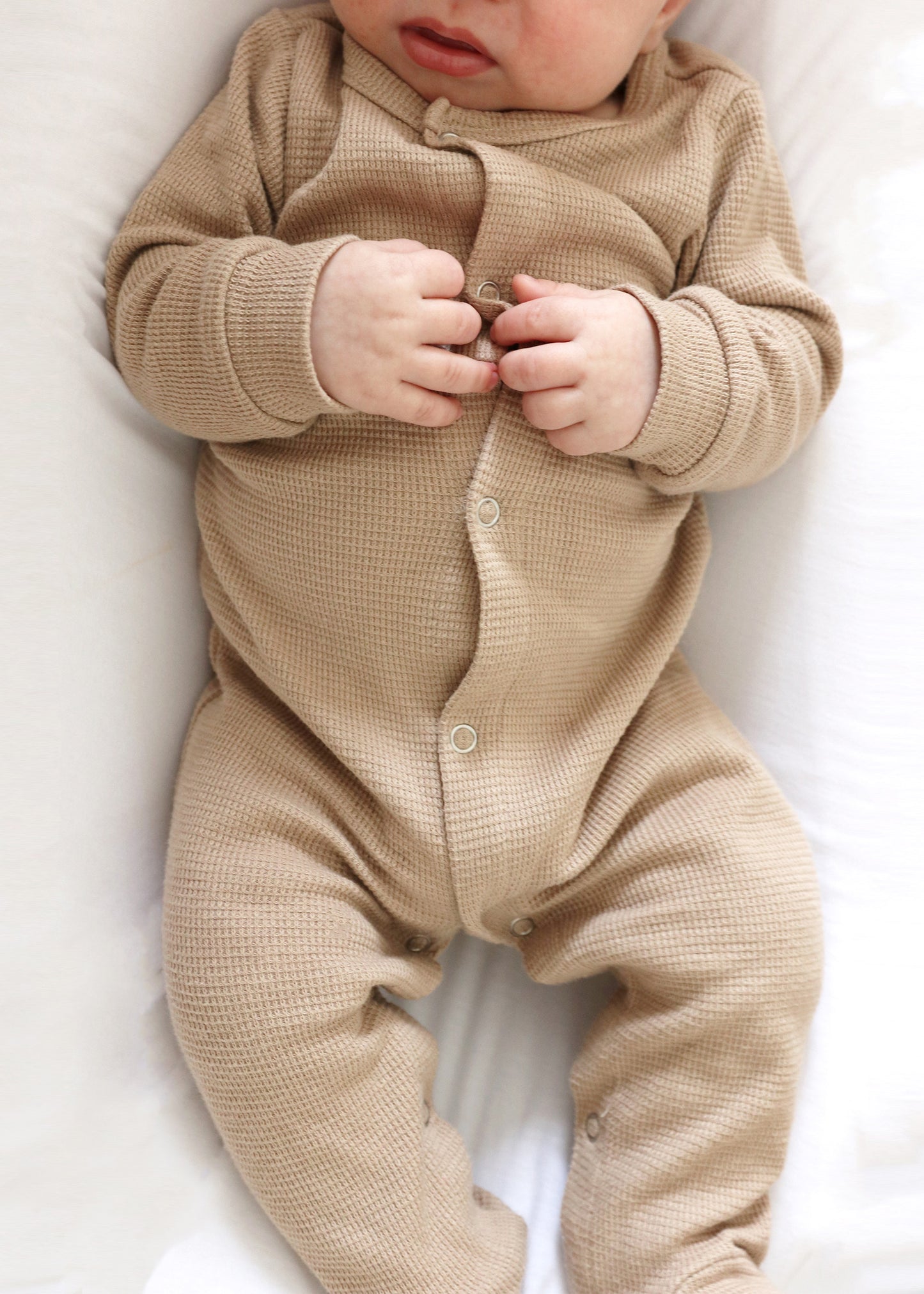 Waffle Sleepsuit Cream