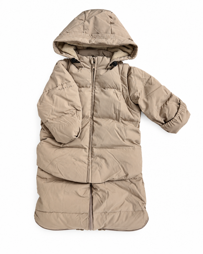 Beige 4in1 Transformer Snowsuit
