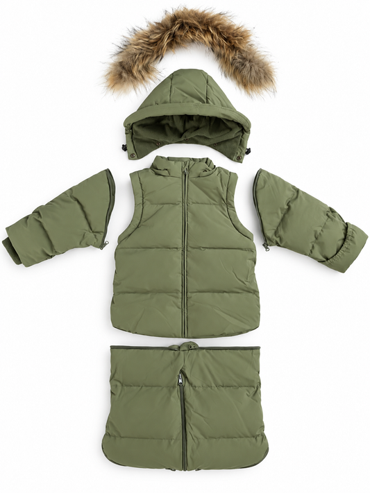 Olive 4in1 Transformer Snowsuit