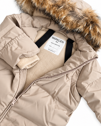 Beige 4in1 Transformer Snowsuit