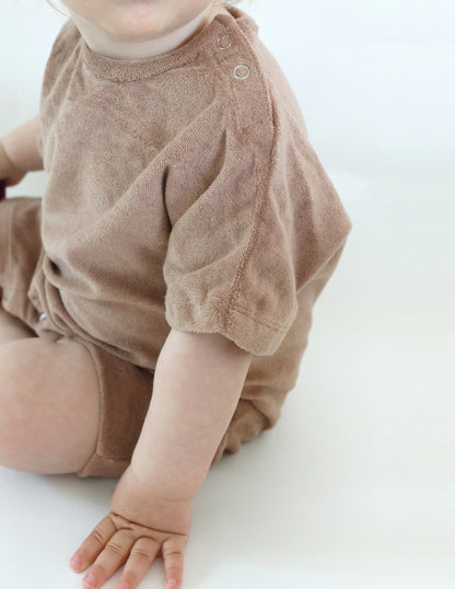 Terry Romper Caramel